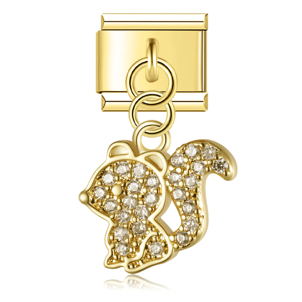 Squirrel Gold Pendant