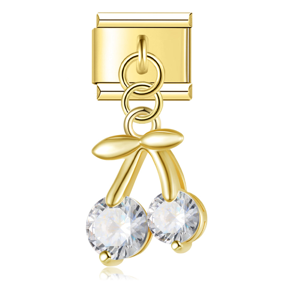Gemstone Cherry Gold Pendant