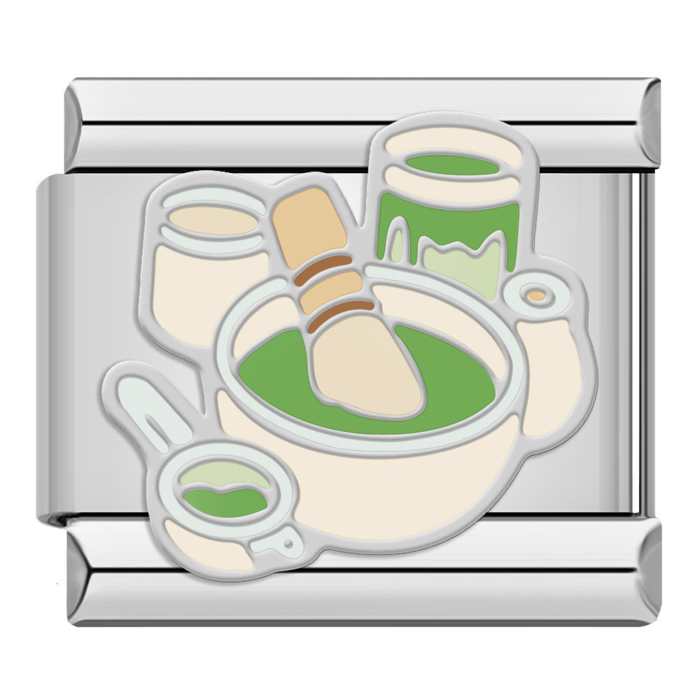 Matcha-Set Silber