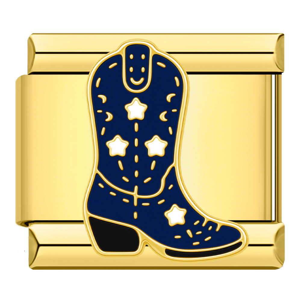 Blauer Stiefel
