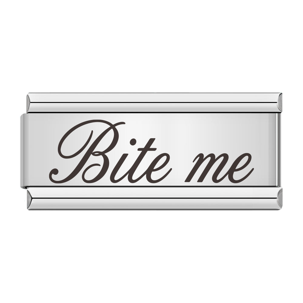 "Bite me" double charm