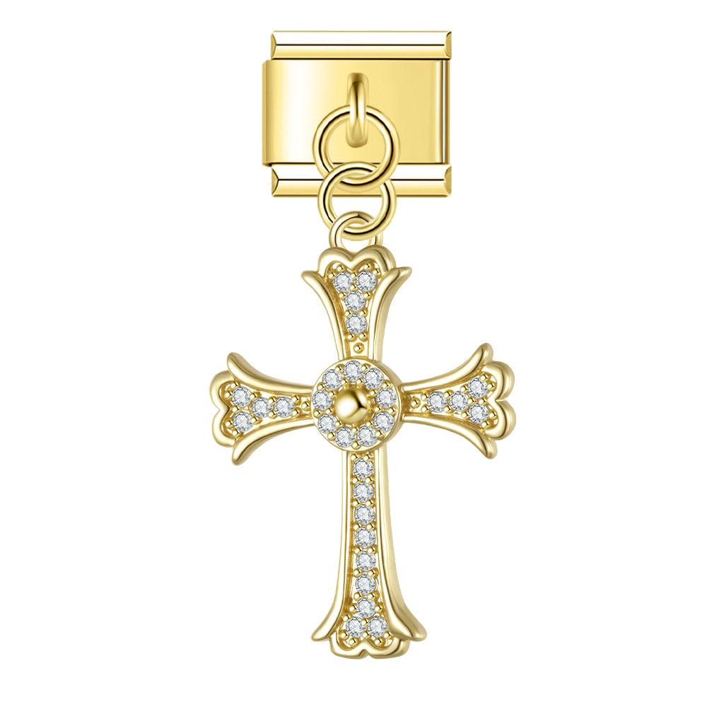 Kreuz Glitzer Anhänger