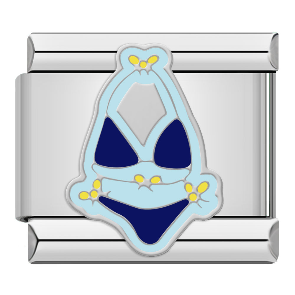 Blauer Bikini Silber