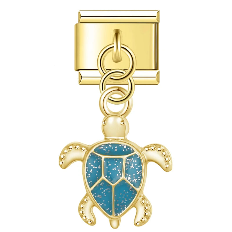 Schildkröte Anhänger Gold