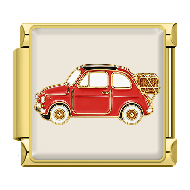 Roter Oldtimer Gold