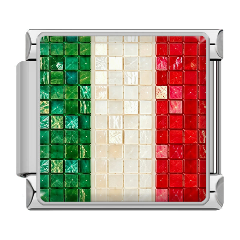 Mosaik Flagge Italien