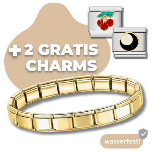 Italian Charm Bracelet incl. Free Charms