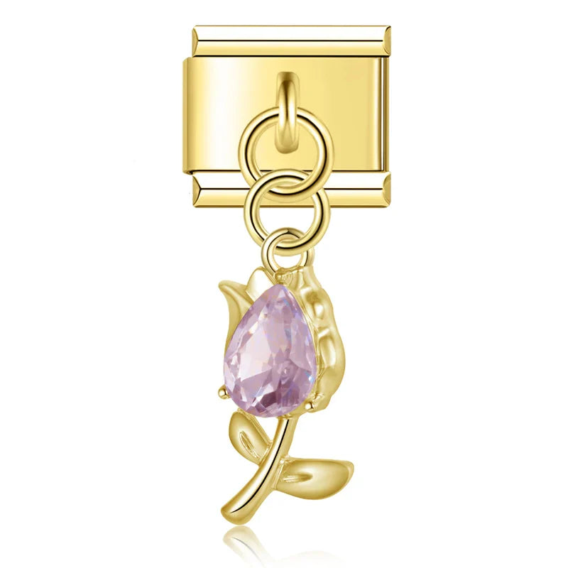 Lila Tulpe Anhänger