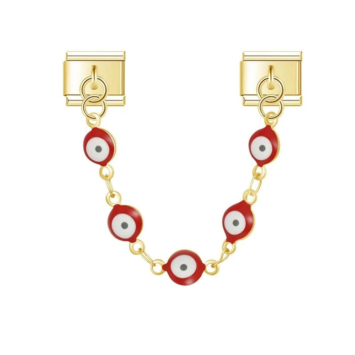 Farbige Augen Charm-Kette
