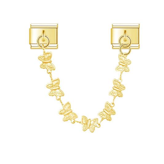 Goldene Schmetterling Charm-Kette