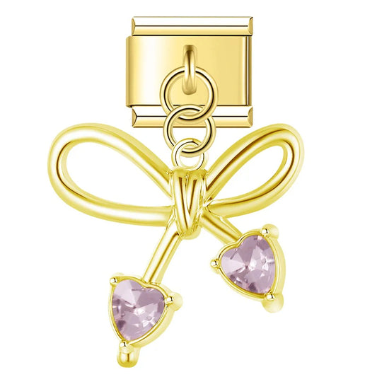 Schleife Anhänger Rosa