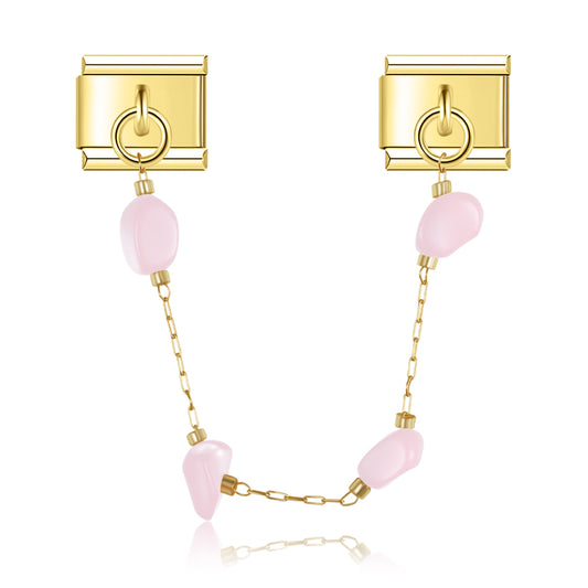 Gemstone charm necklace