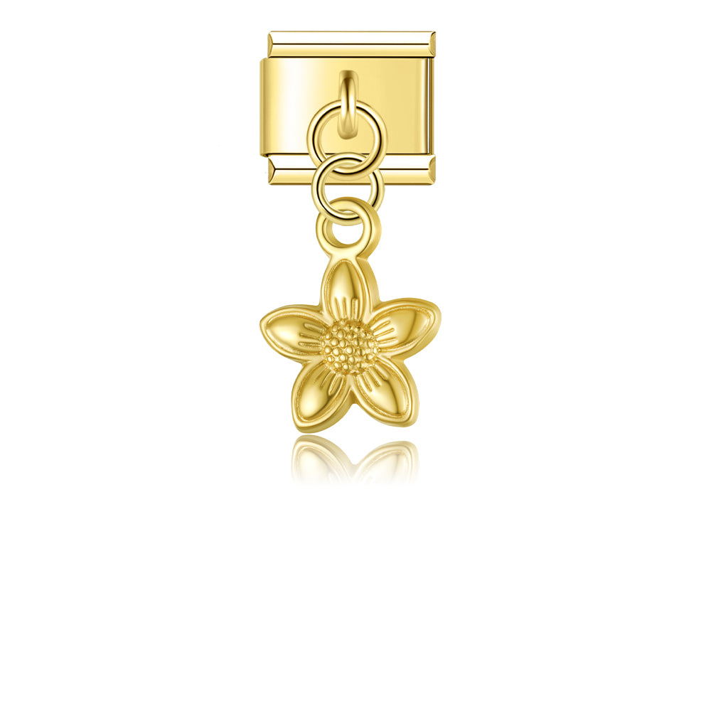 Goldene Blume Anhänger