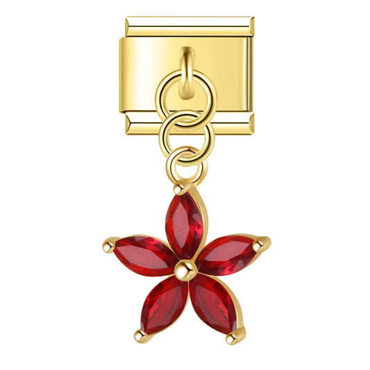 Glitzer Blume Anhänger