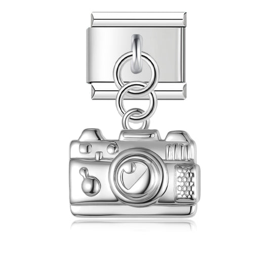 Silver camera pendant