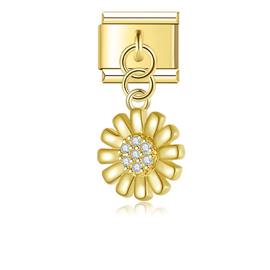 Gold flower pendant