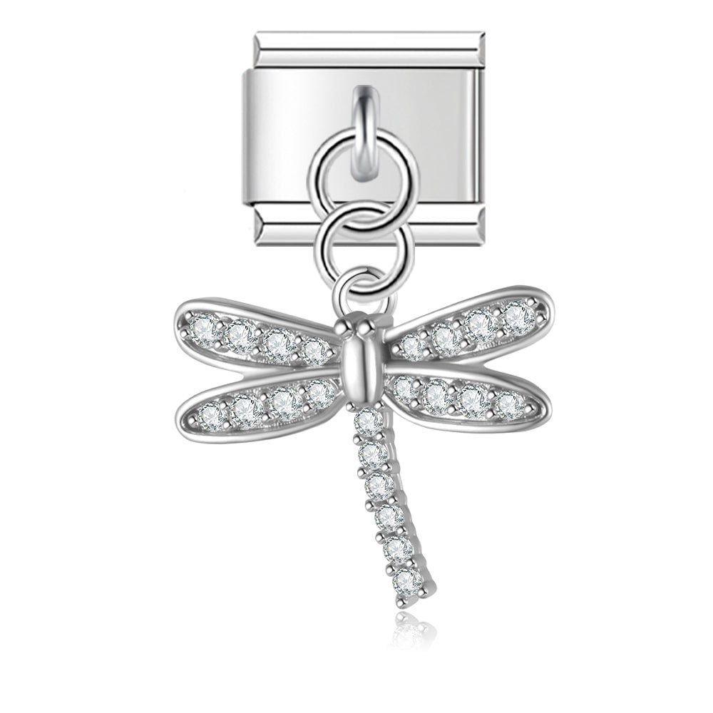 Glitzer Libelle Anhänger