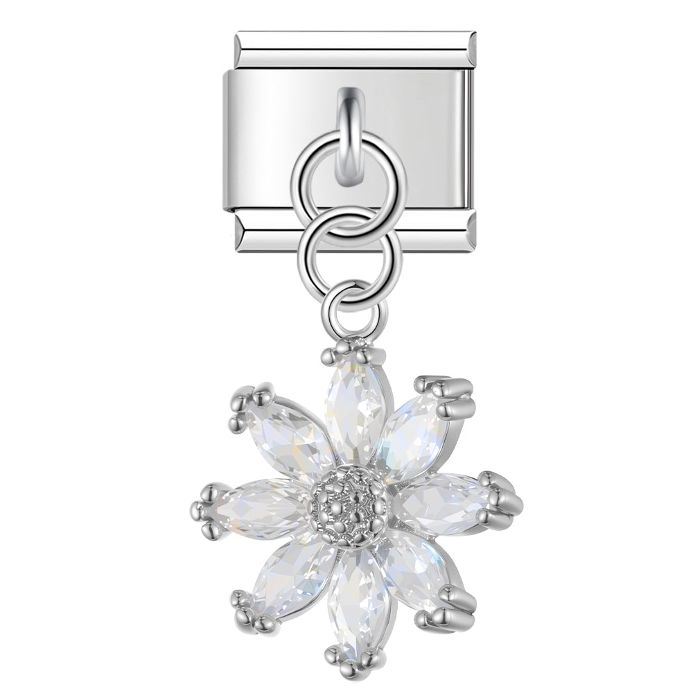 Edelstein Blume Anhänger