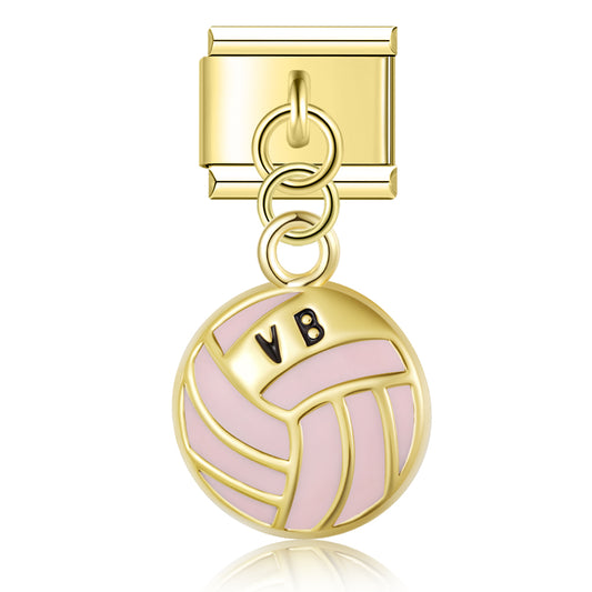 Volleyball pendant pink