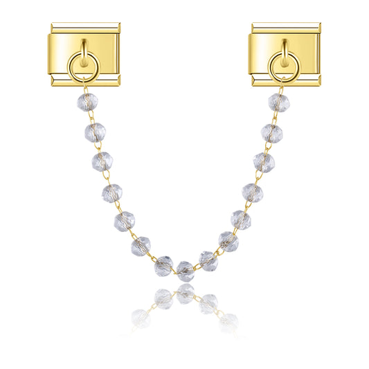 Farcified pearl charm necklace