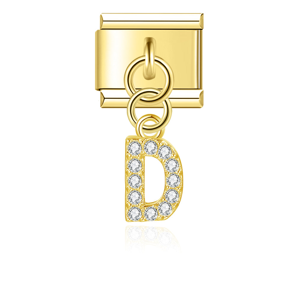 Hapiship 2023 High-Quality New Hollow Fashion Heart Square Charm Link Fit 9mm Stainless Steel Bracing Making Diy Jewelry DJ655