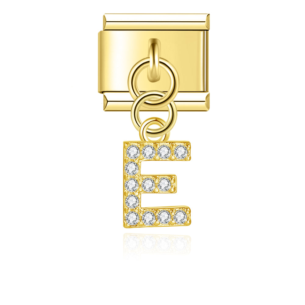 Hapiship 2023 High-Quality New Hollow Fashion Heart Square Charm Link Fit 9mm Stainless Steel Bracing Making Diy Jewelry DJ655