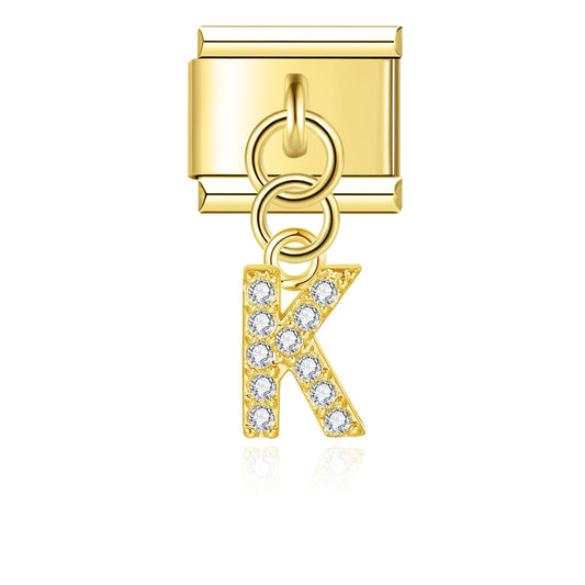 Hapiship 2023 High-Quality New Hollow Fashion Heart Square Charm Link Fit 9mm Stainless Steel Bracing Making Diy Jewelry DJ655