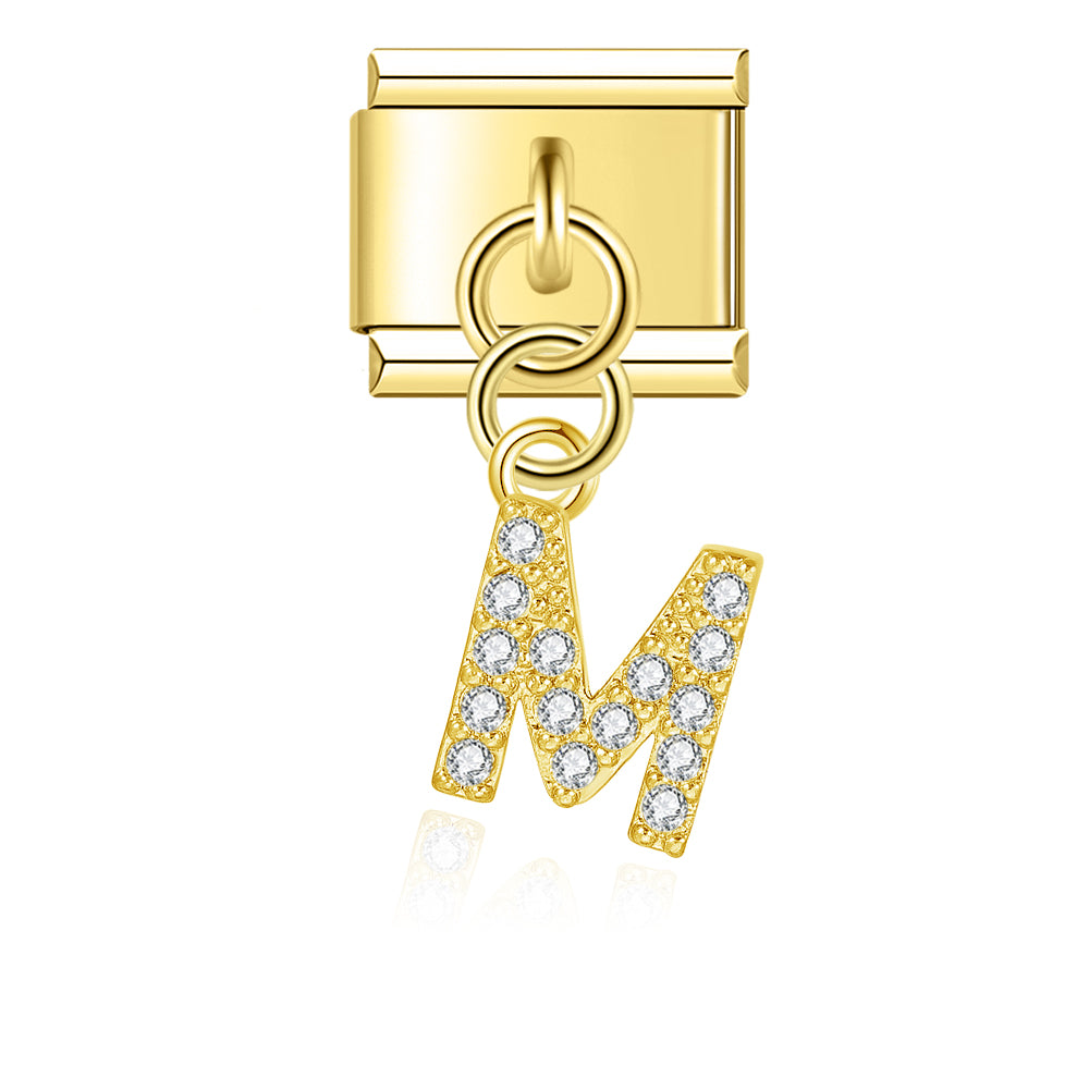 Hapiship 2023 High-Quality New Hollow Fashion Heart Square Charm Link Fit 9mm Stainless Steel Bracing Making Diy Jewelry DJ655
