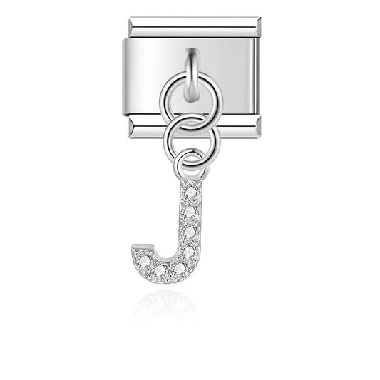 Glitzer Anhänger J