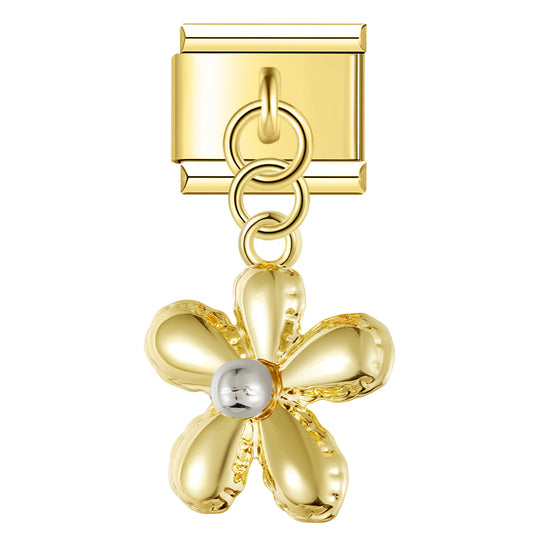 Goldene Blume Anhänger