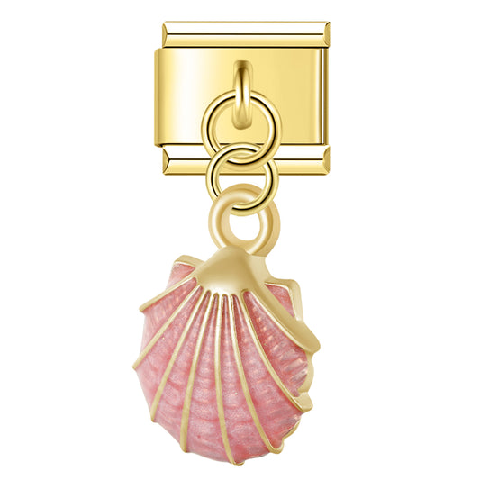 Muschel Anhänger Pink