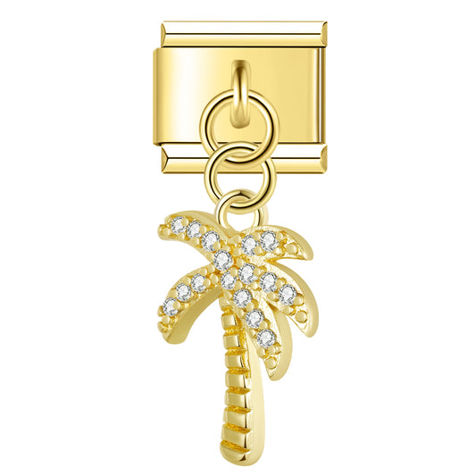 Glitzerpalme Anhänger
