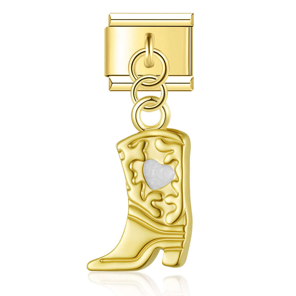 Cowboy boots pendant
