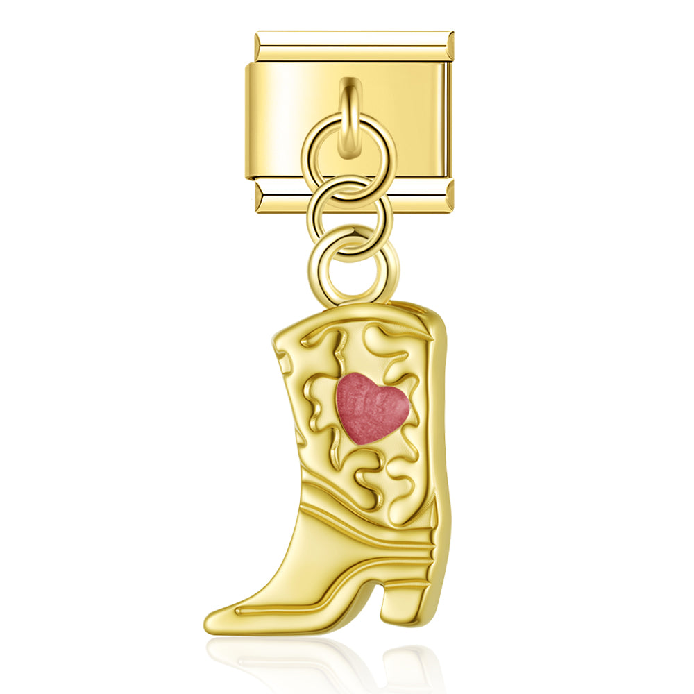 Cowboy boots pendant