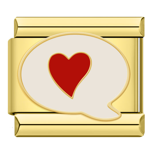 Speech bubble heart