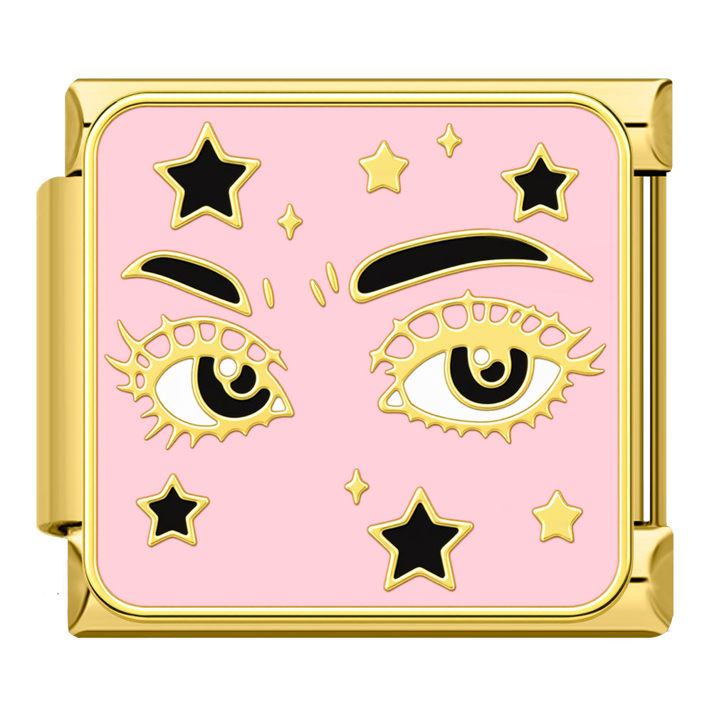 Augen mit Sternen