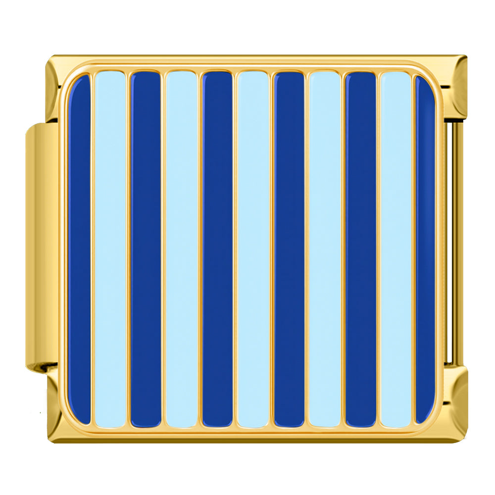 Blau Gestreift