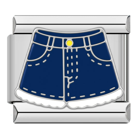 Denim shorts silver