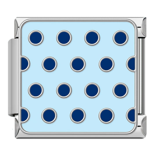 Blaue Punkte Silber