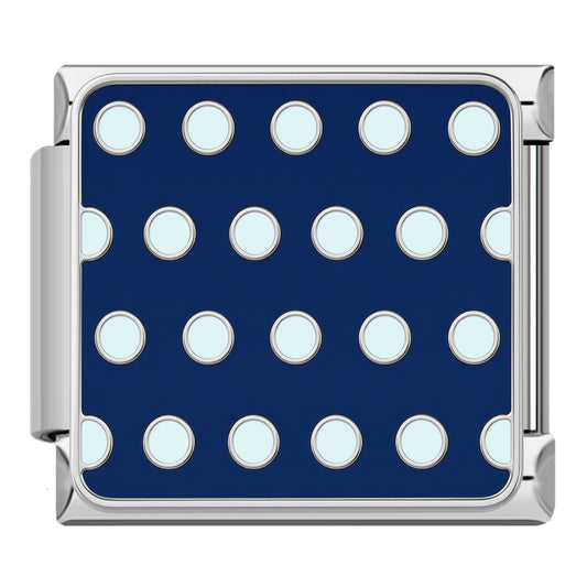 Light blue dots silver