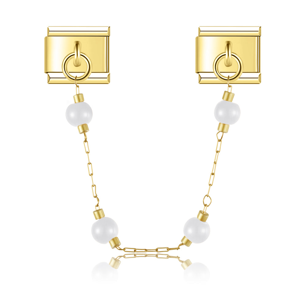 Runde Perlen Charm-Kette