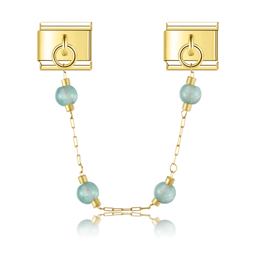 Runde Perlen Charm-Kette