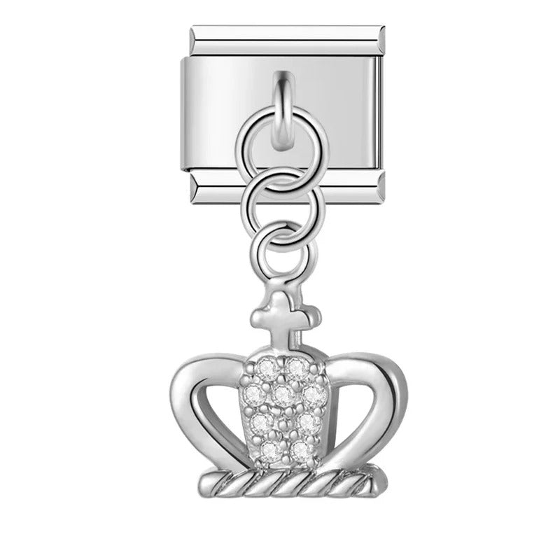 Silberne Krone Anhänger