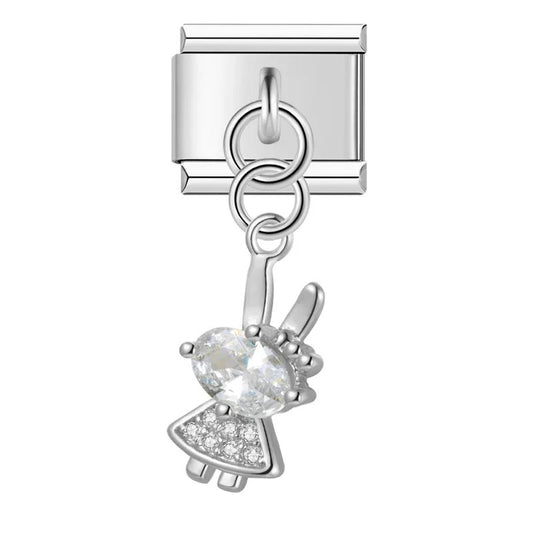 Silberner Hase Anhänger