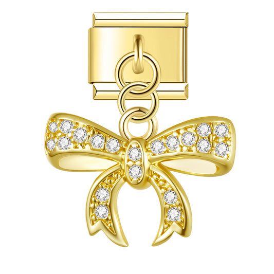 Glitzerschleife Anhänger