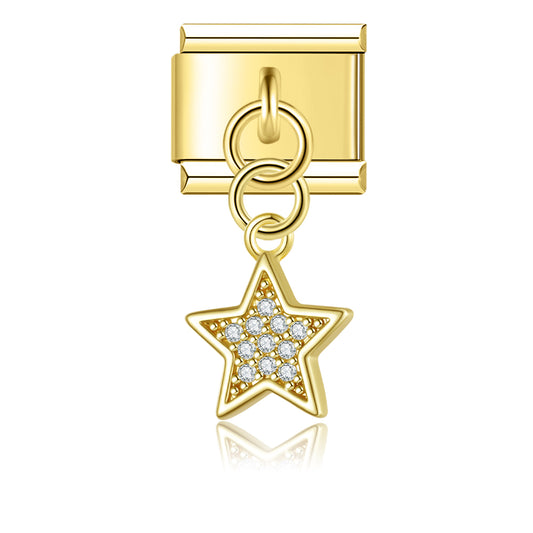 Glitzerstern Anhänger