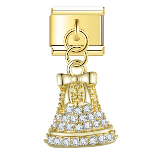 Glitzerglocke Anhänger