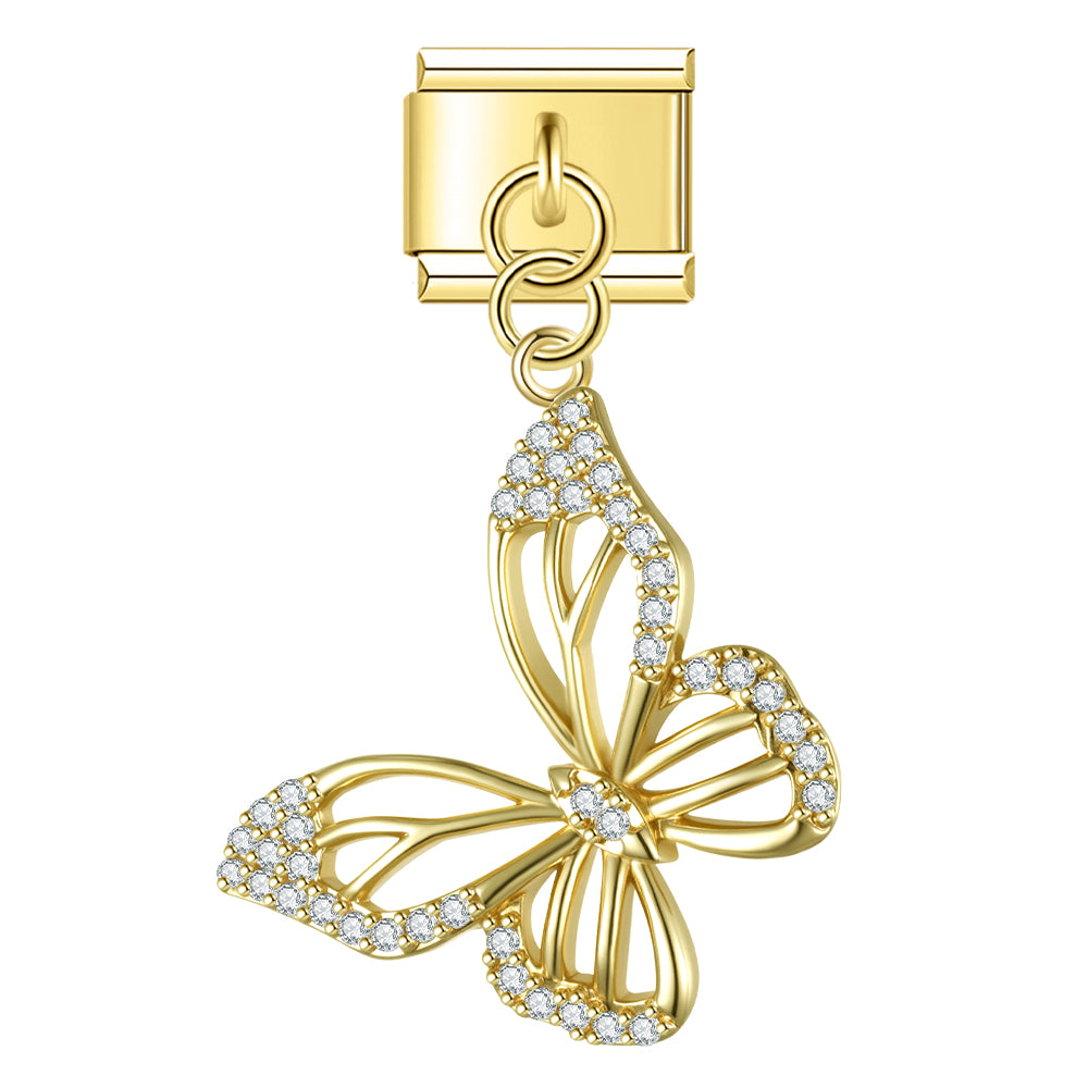 Schmetterling Glitzer Anhänger