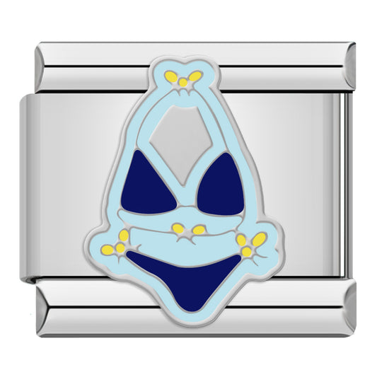 Blue bikini silver