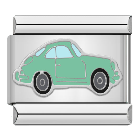 Retro car silver